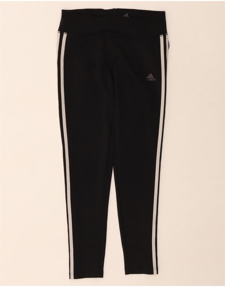 ADIDAS Womens Climalite Leggings UK 8/10 Small  Black Polyester Vintage Adidas and Second-Hand Adidas from Messina Hembry 