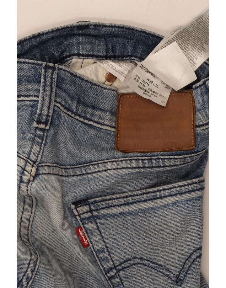 LEVI'S Γυναικείο 511 Slim Jeans W29 L30 Μπλε Βαμβακερό
