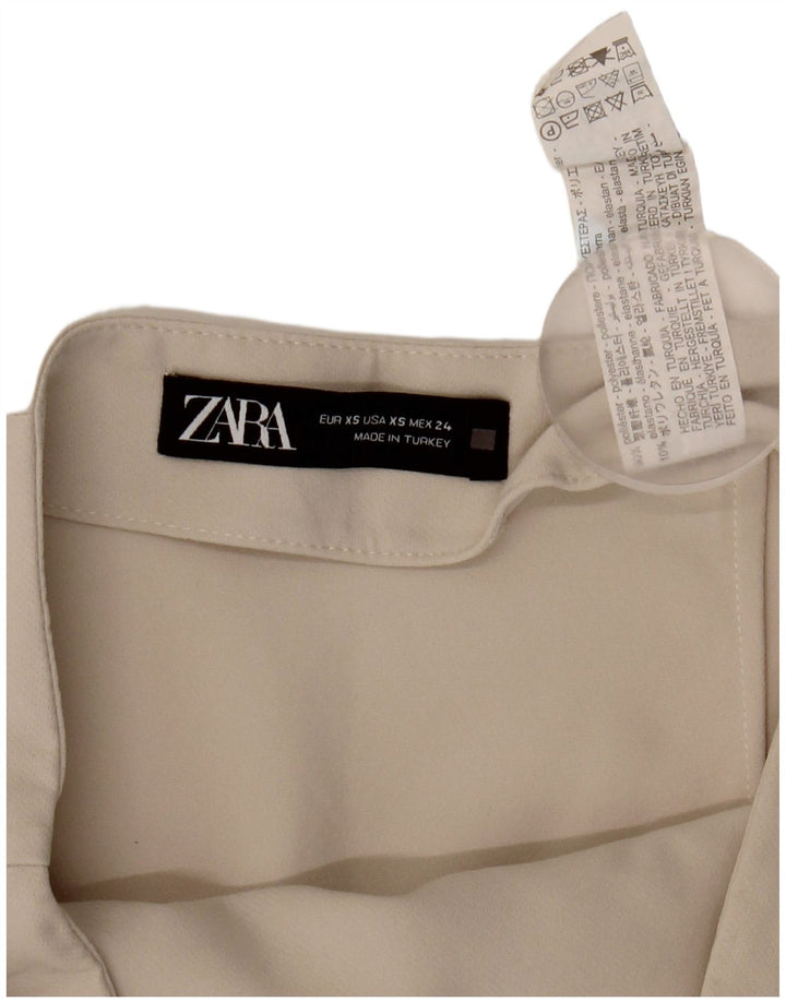 Zara Γυναικείο Skort UK 4 XS Beige Polyester