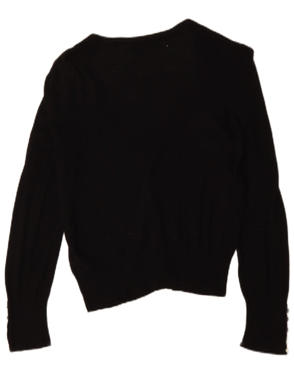 Marks & Spencer Γυναικεία ζακέτα πουλόβερ UK 12 μεσαία μαύρη βισκόζη
