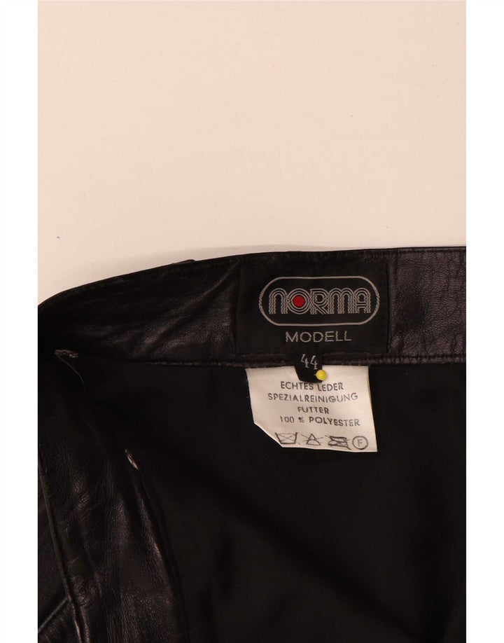 Norma Γυναικεία Δερμάτινη Φούστα EU 44 XL W34 Μαύρη Δερμάτινη