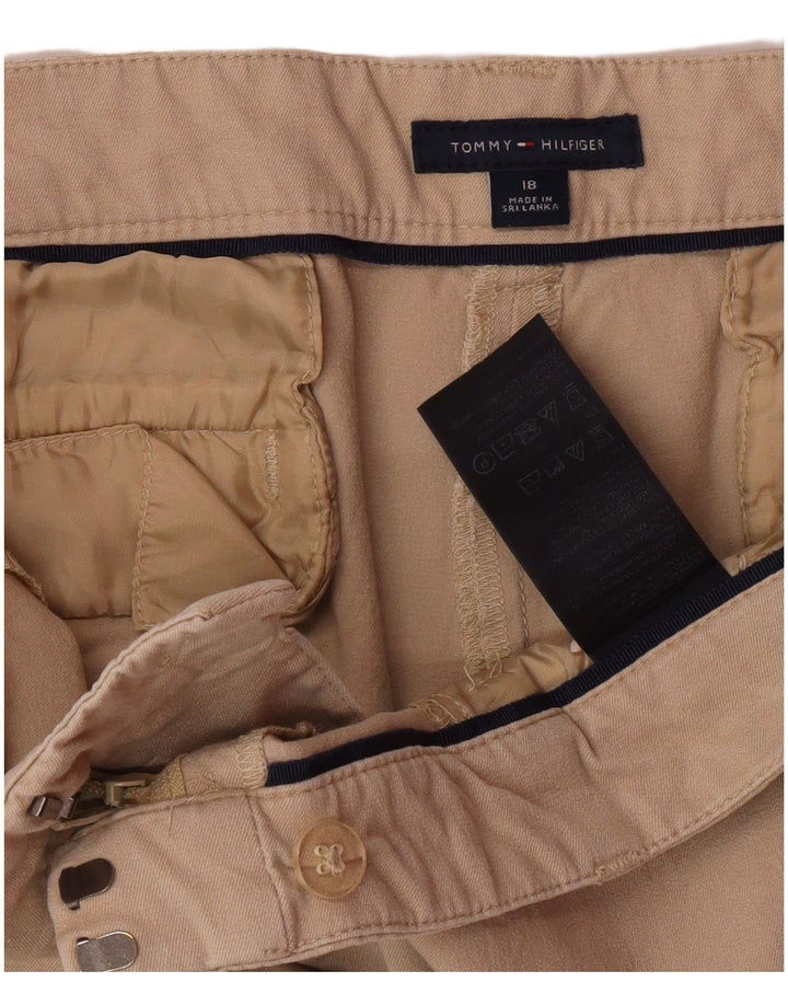 TOMMY HILFIGER Γυναικείο ίσιο παντελόνι Chino US 18 2XL W38 L28 Beige