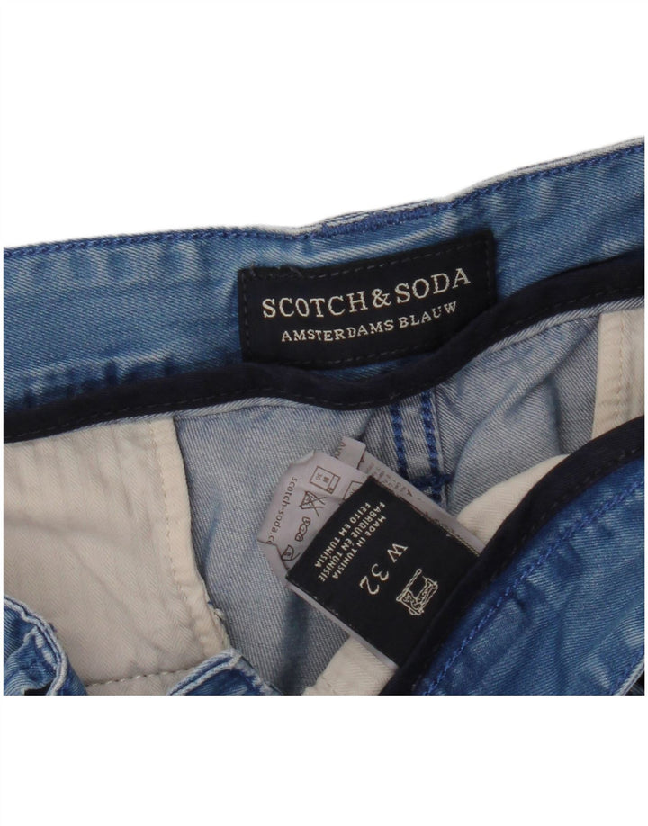 Ανδρικό τζιν σορτς Scotch & Soda W32 Βαμβακερό μεσαίο μπλε