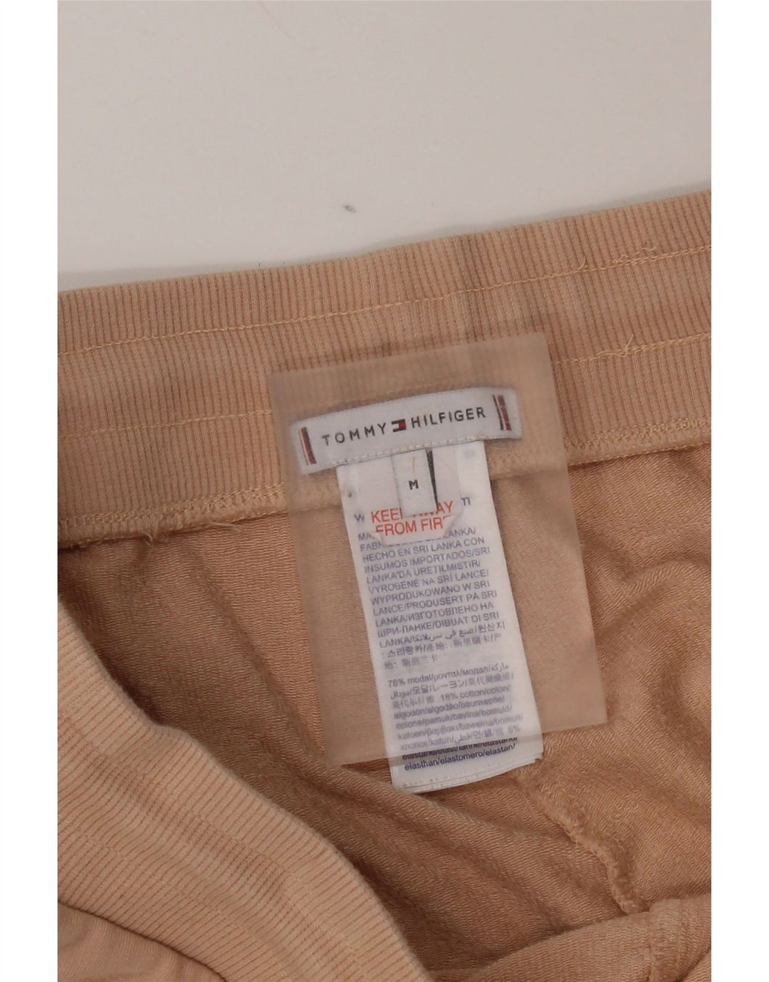 Tommy Hilfiger Γυναικεία φόρμα φόρμας γραφικά UK 14 Medium Beige Modal