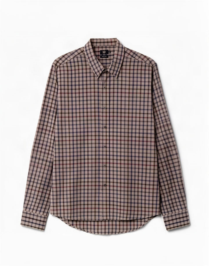 Ανδρικό πουκάμισο Dack's Slim Fit 2XL Grey Check Cotton