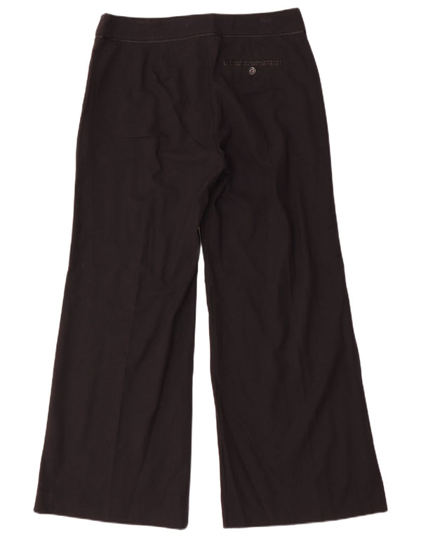 Marks & Spencer Γυναικείο φαρδύ παντελόνι casual UK 12 Medium W30 L29 Μαύρο