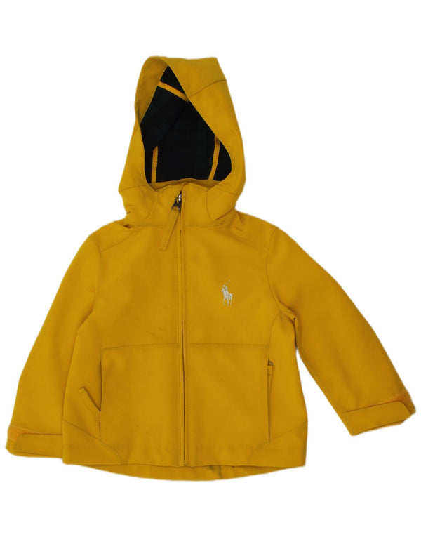 Μπουφάν Polo Ralph Lauren Baby Boys με κουκούλα αντιανεμικό 18-24 μηνών κίτρινο