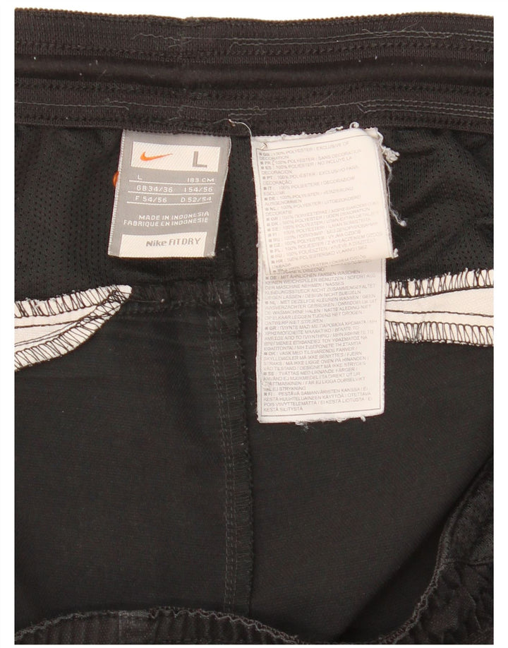 NIKE Mens Sport Shorts Large Black Polyester
