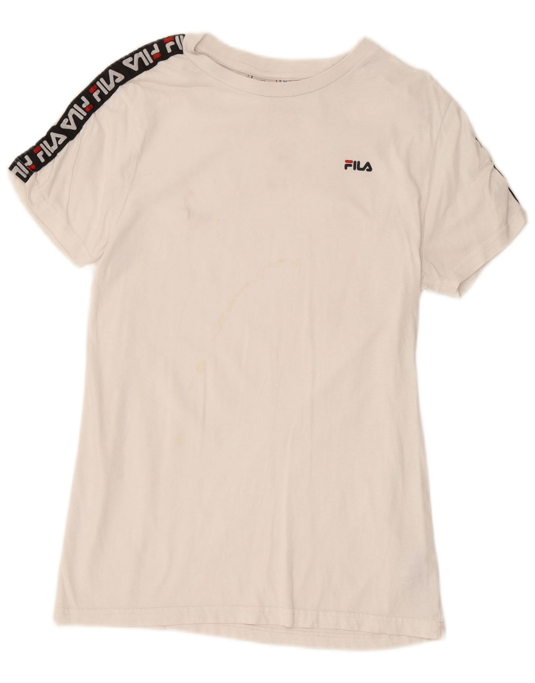 Ανδρικό γραφικό T-Shirt Fila Top Μεσαίο λευκό βαμβακερό