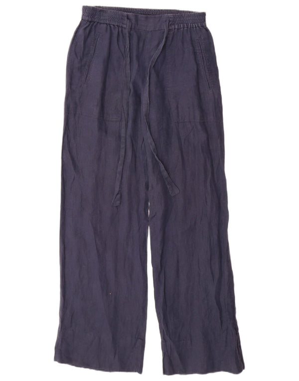 Zara Γυναικείο χαλαρό παντελόνι Casual Small W26 L31 Navy Blue