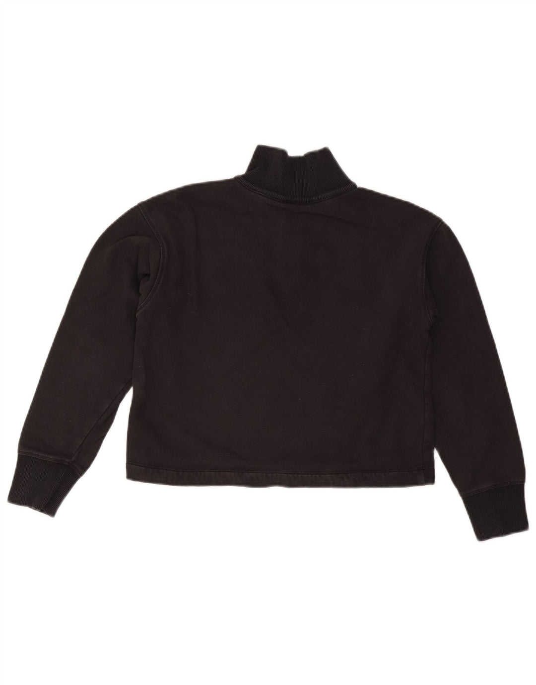 CHAMPION Γυναικεία φούτερ με λαιμόκοψη μεγάλου μεγέθους με φερμουάρ UK 6 XS μαύρο