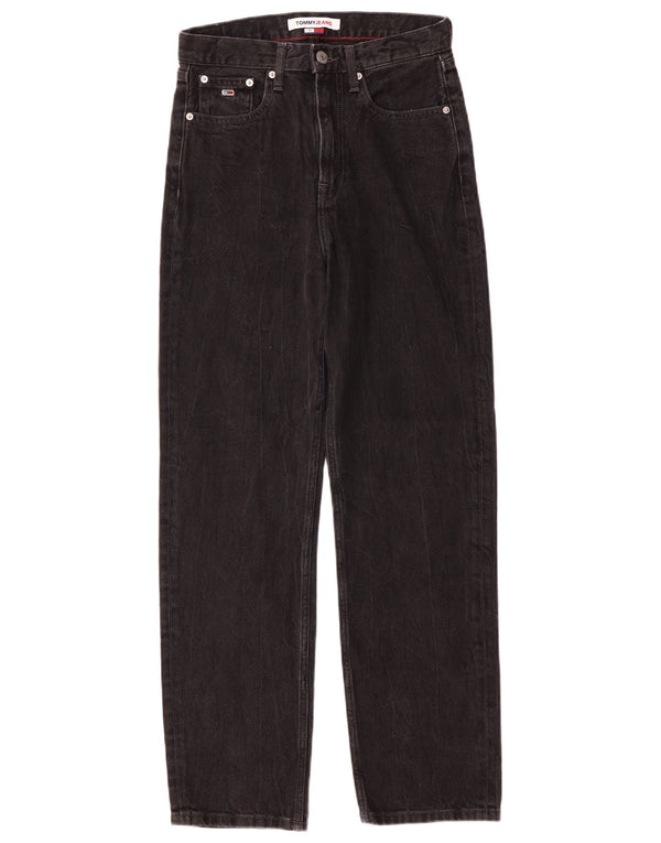 Tommy Hilfiger Γυναικείο Harper High Rise Straight Jeans W25 L29 Μαύρο βαμβακερό