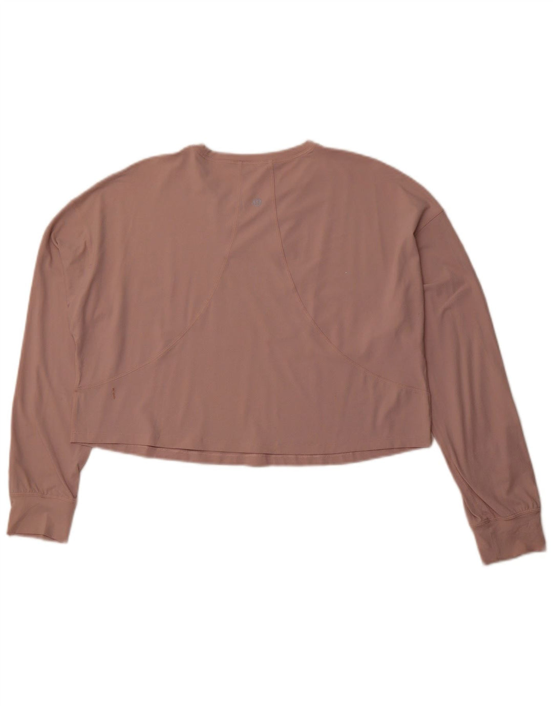 Γυναικείο μακρυμάνικο LULULEMON Loose Fit Crop Top UK 14 Medium Pink