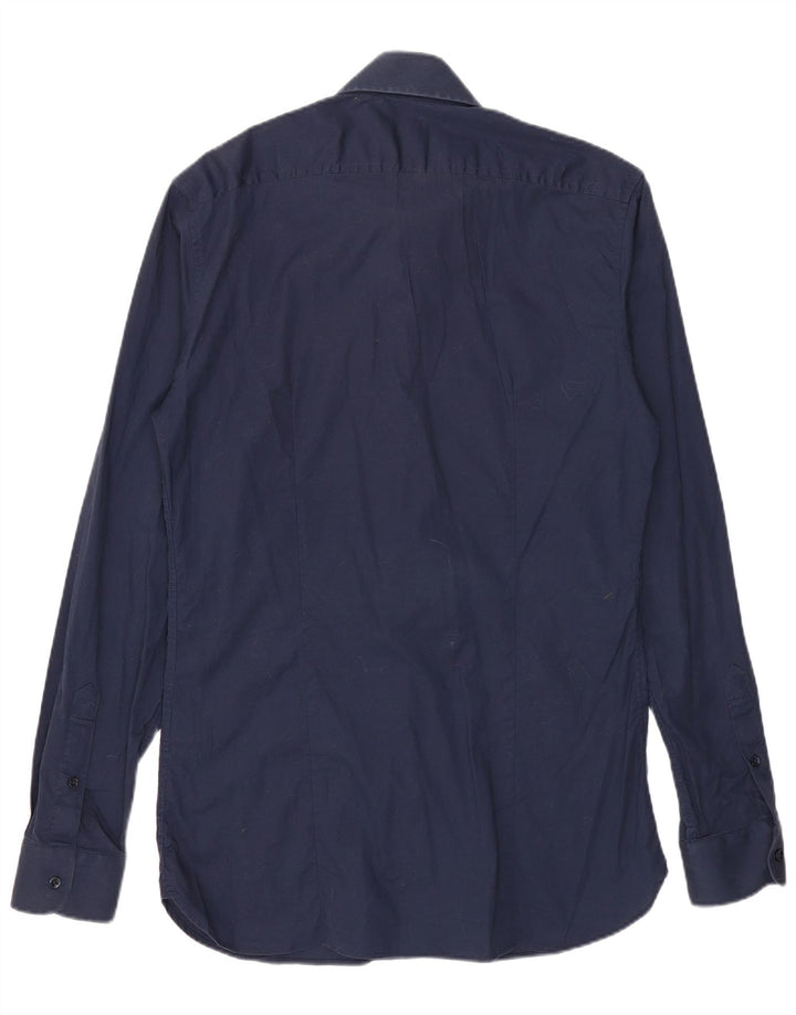 Ανδρικό πουκάμισο Reiss Slim Fit Medium Navy Blue βαμβακερό