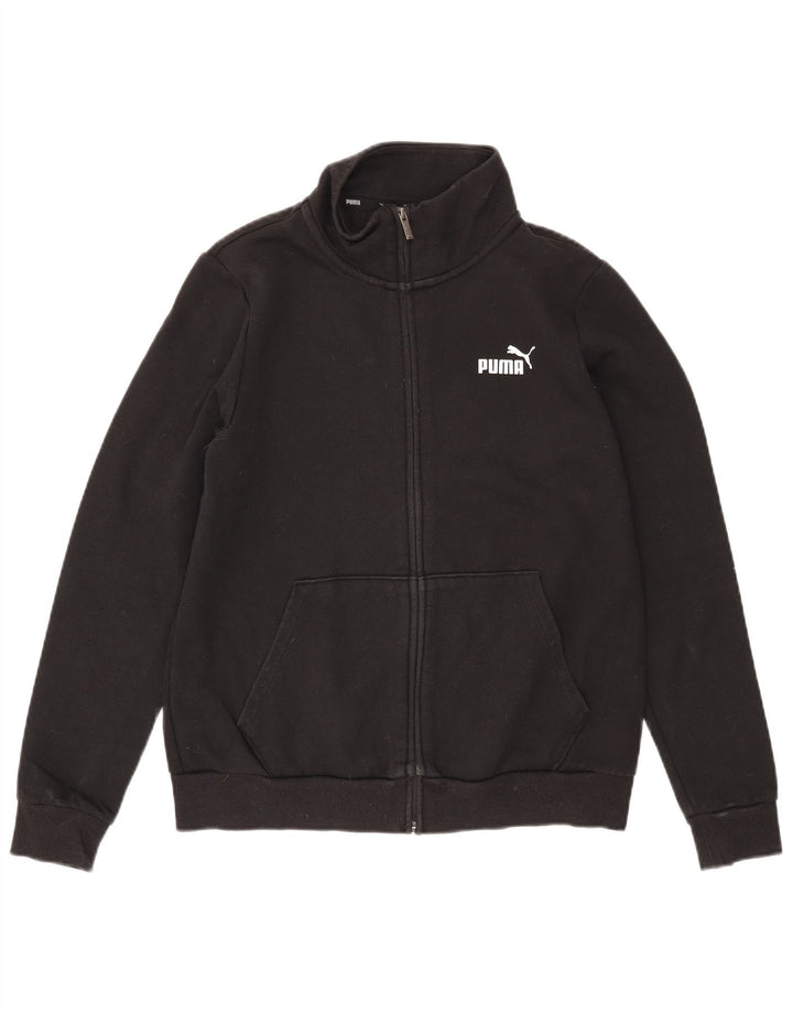 Puma Γυναικεία αθλητική φόρμα Top Jacket UK 16 Large Black Cotton