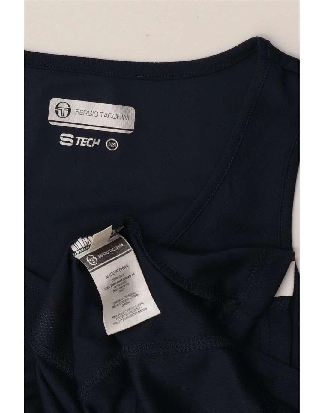 Sergio Tacchini Γυναικείο Γιλέκο Τοπ UK 6 XS Navy Blue Colorblock Πολυεστέρας