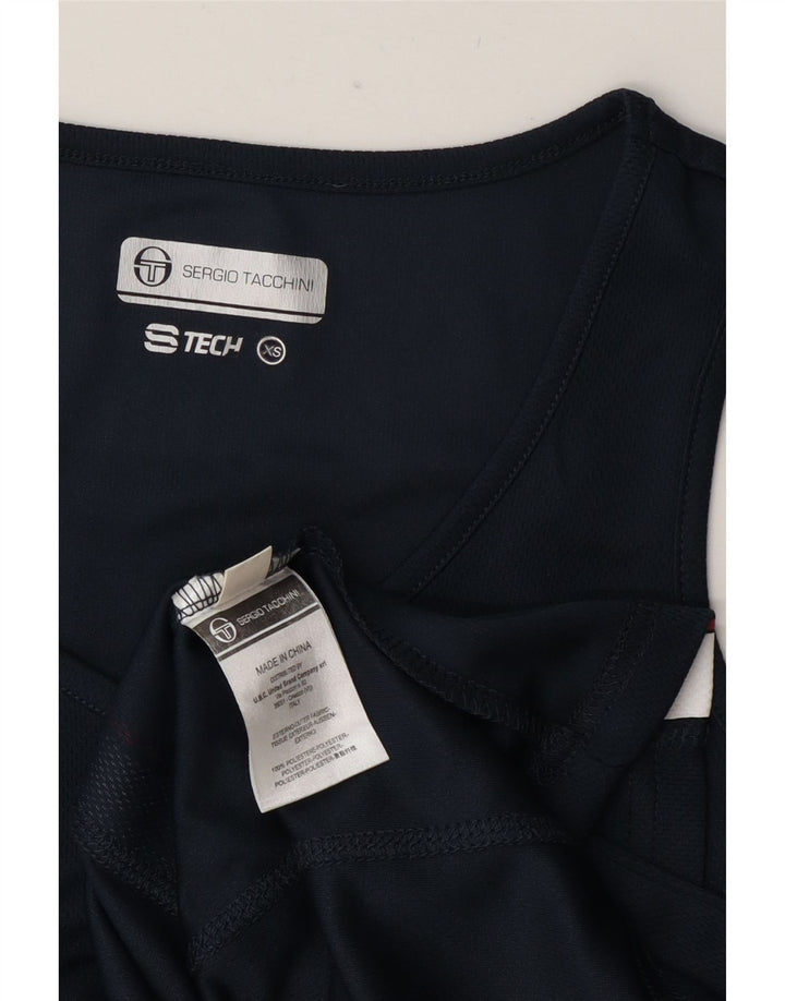 Sergio Tacchini Γυναικείο Γιλέκο Τοπ UK 6 XS Navy Blue Colorblock Πολυεστέρας