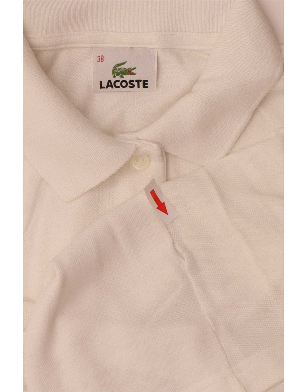 Γυναικείο πουκάμισο Polo Lacoste Νούμερο 38 Medium White