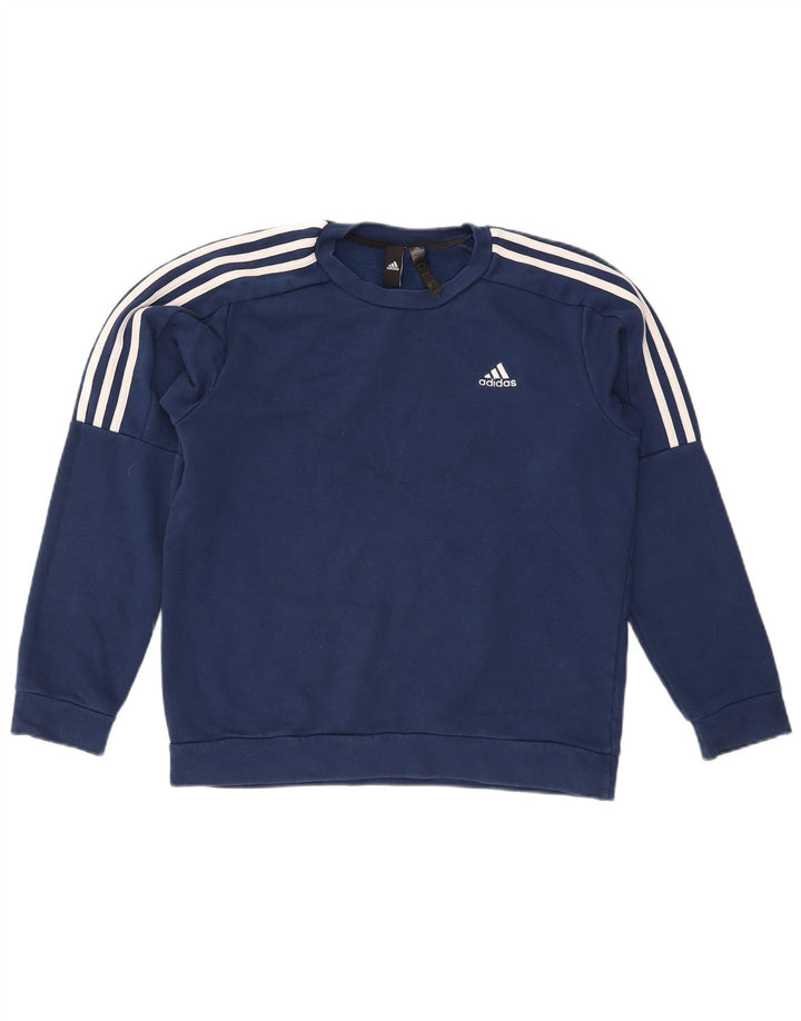 Ανδρικό φούτερ Adidas Jumper Small Navy Blue βαμβακερό