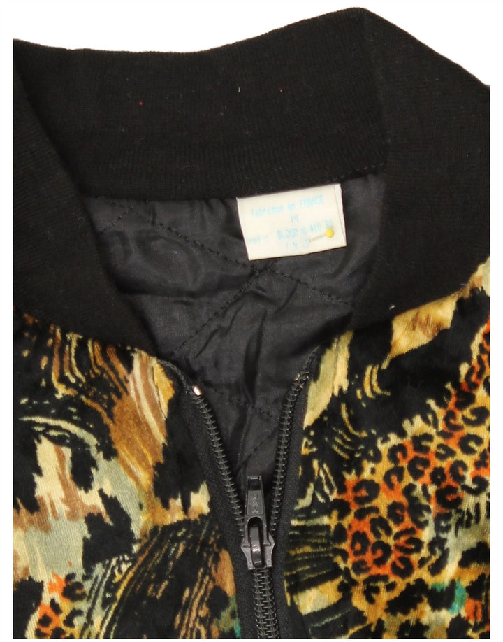 Vintage Γυναικείο Bomber Jacket UK 14 Medium πολύχρωμο Animal print