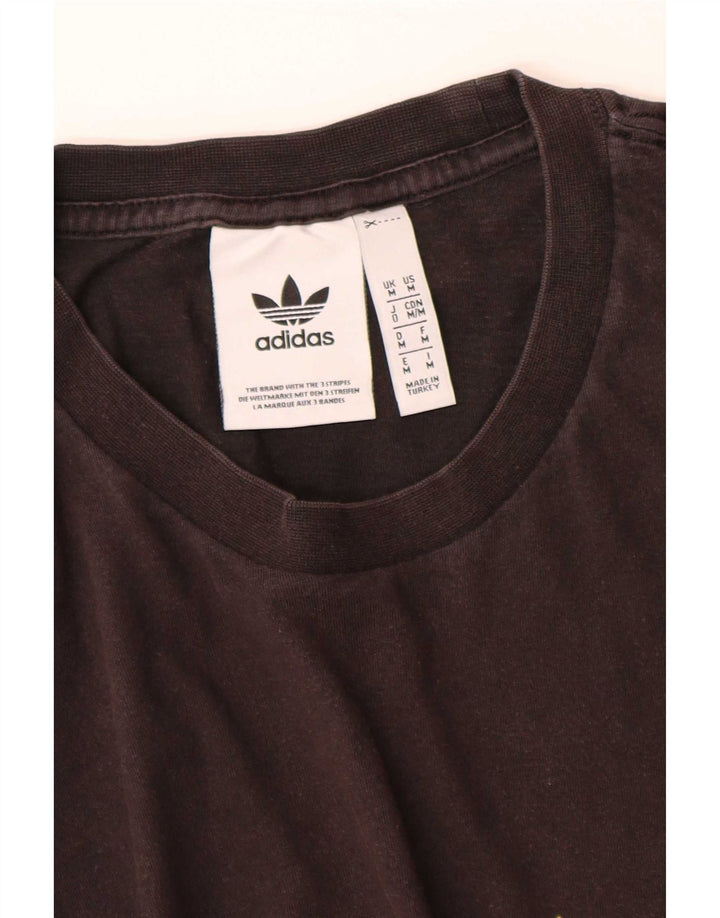 Ανδρικό γραφικό T-Shirt Adidas Top Medium Μαύρο