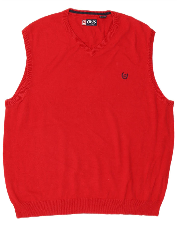 Chaps Ανδρικό γιλέκο Tank Top XL Red Cotton
