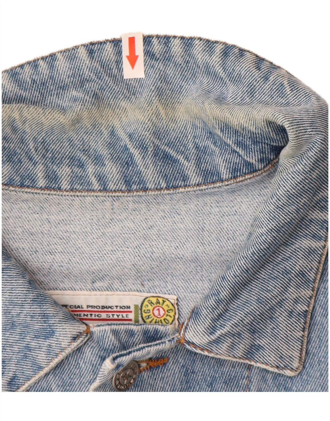 Raybest Ανδρικό Τζιν Μπουφάν UK 42 XL Μπλε Βαμβακερό