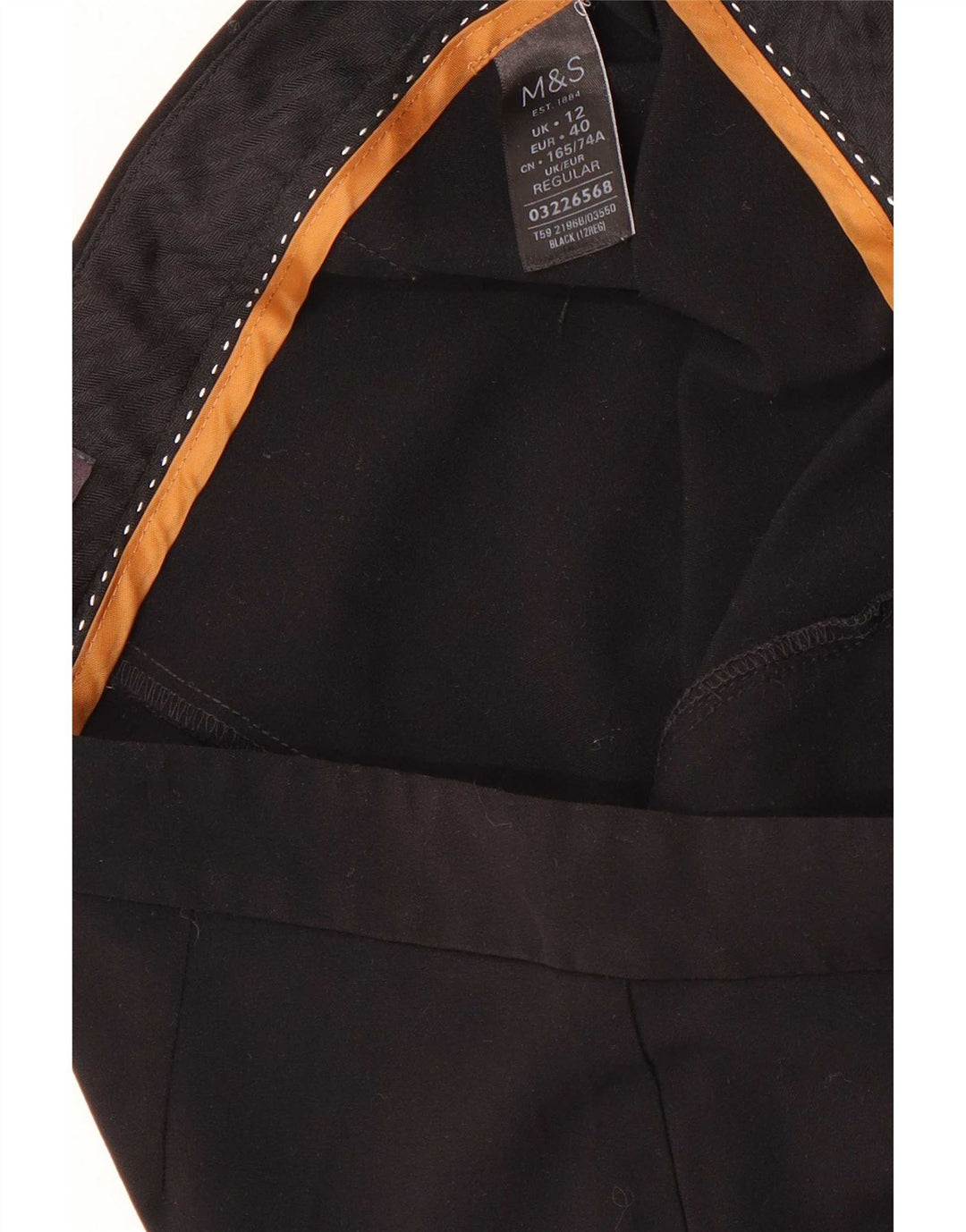 Marks & Spencer Γυναικεία Bootcut Casual Παντελόνι UK 12 Medium W30 L31 Black