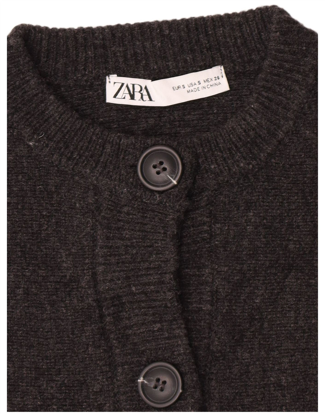 Zara Γυναικεία Ζακέτα UK 10 Small Grey Flecked