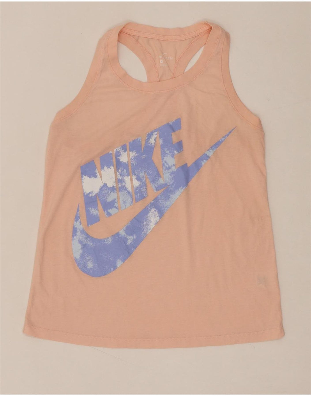 NIKE Womens Graphic Vest Top UK 12 Medium Pink Polyester Vintage Nike and Second-Hand Nike from Messina Hembry 