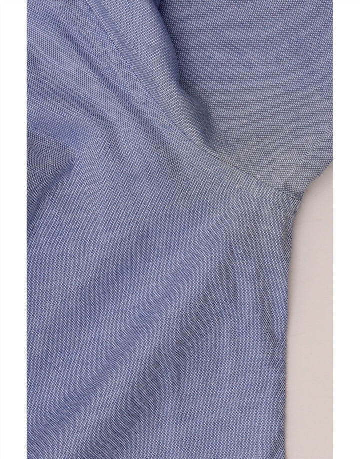 TOMMY HILFIGER Ανδρικό πουκάμισο προσαρμοσμένο σε μέγεθος 37 14 1/2 Small μπλε βαμβακερό