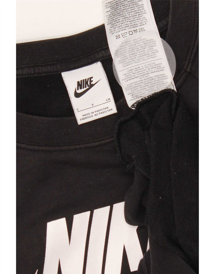Γυναικείο γραφικό υπερμεγέθη φούτερ Nike UK 12 Μικρό μαύρο βαμβακερό