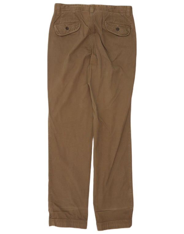 Massimo Dutti Ανδρικό ίσιο παντελόνι Chino EU 42 Large W32 L34 Χακί βαμβακερό