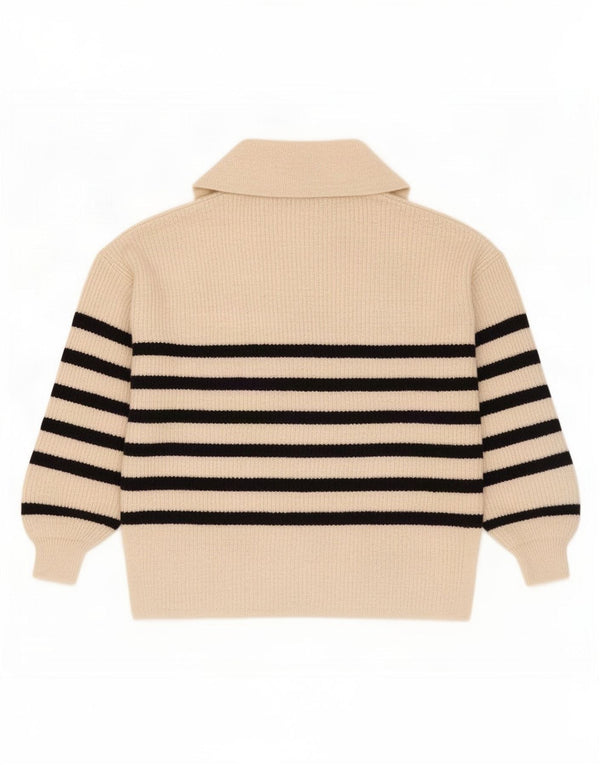 Marks & Spencer Γυναικείο πουλόβερ με λαιμό πόλο UK 16 Large Off White