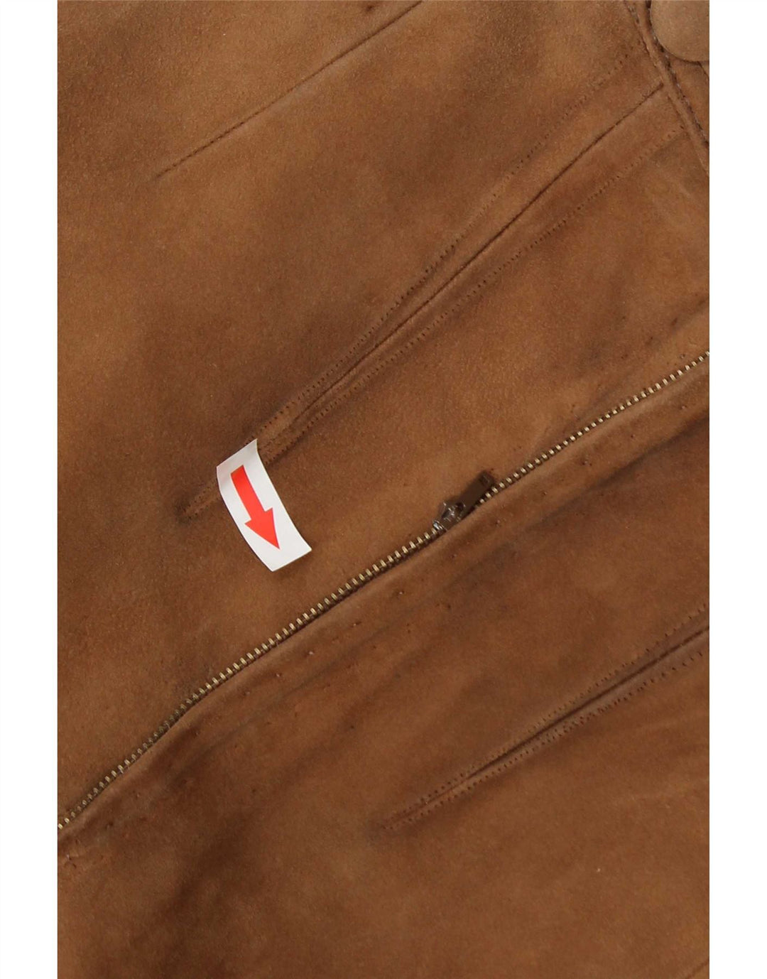 Vintage Γυναικεία Suede Φούστα W26 Small Beige