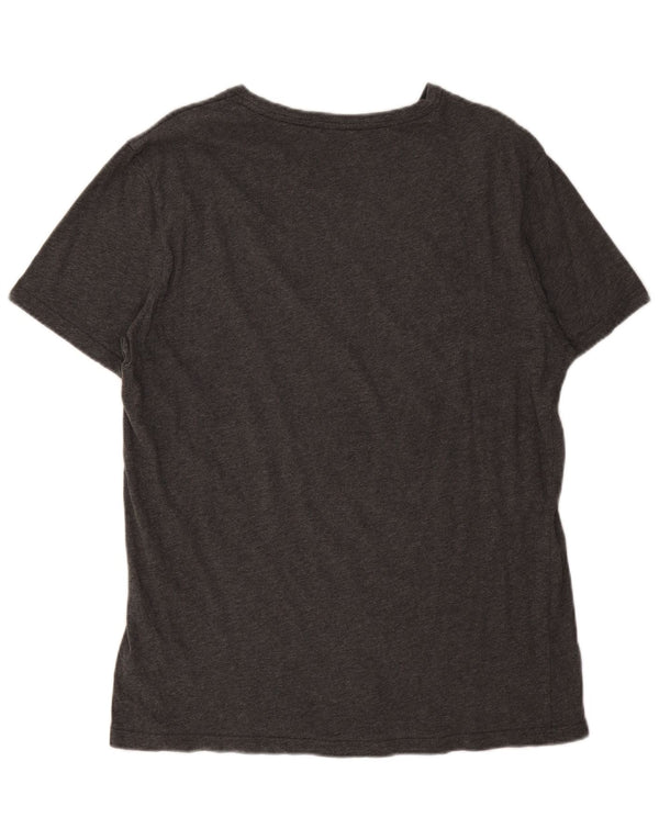 Ανδρικό γραφικό T-Shirt Tommy Hilfiger Top μεγάλο γκρι βαμβακερό