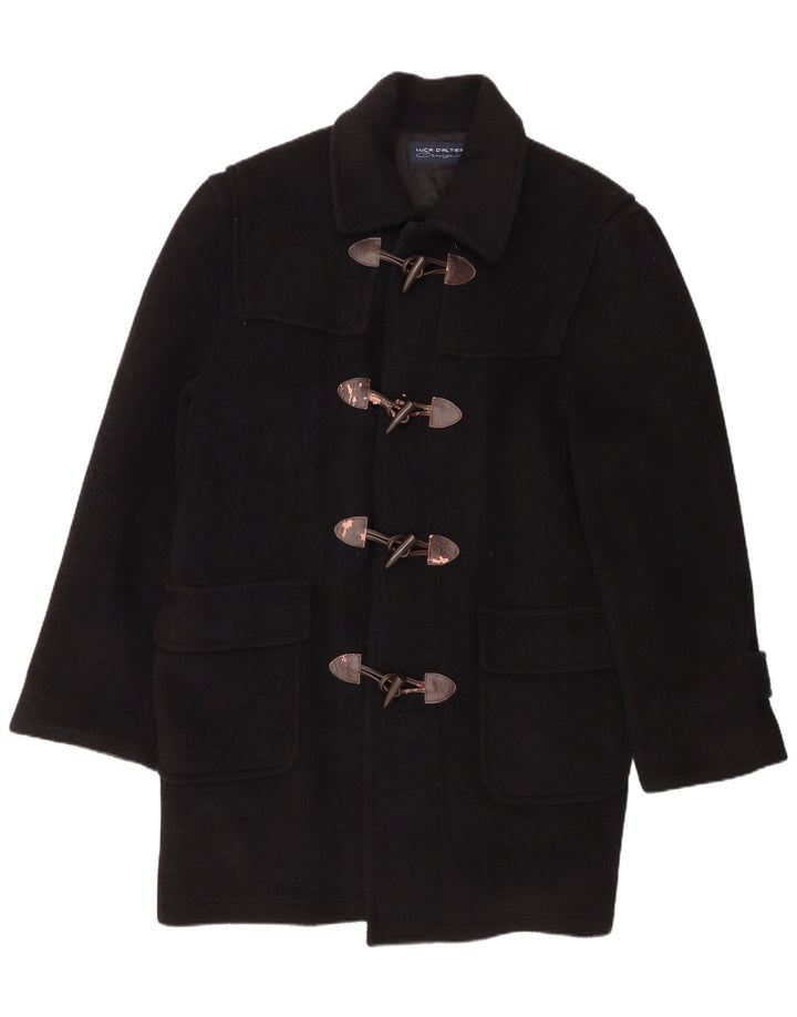 Luca D'altieri Ανδρικό παλτό Duffle IT 54 2XL Μαύρο Μαλλί