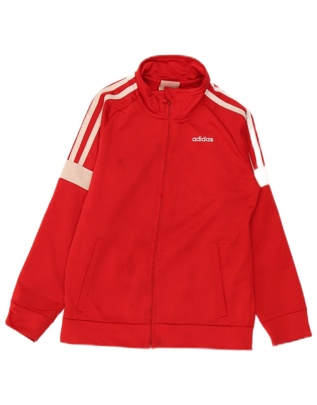 Τοπ μπουφάν Adidas Boys Tracksuit 6-7 Years Red Colourblock