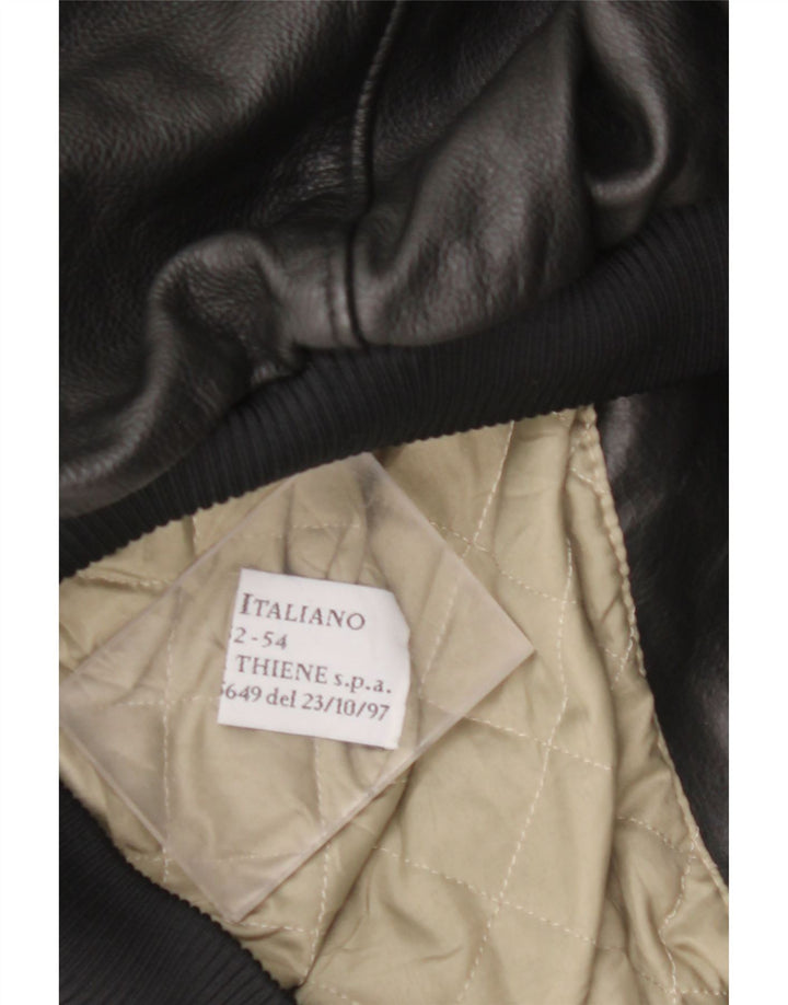 Ανδρικό δερμάτινο τζάκετ VINTAGE Military IT 52 XL Μαύρο