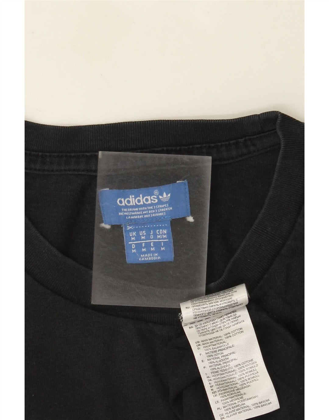 Ανδρικό γραφικό T-Shirt Adidas Top Μεσαίο μαύρο βαμβακερό
