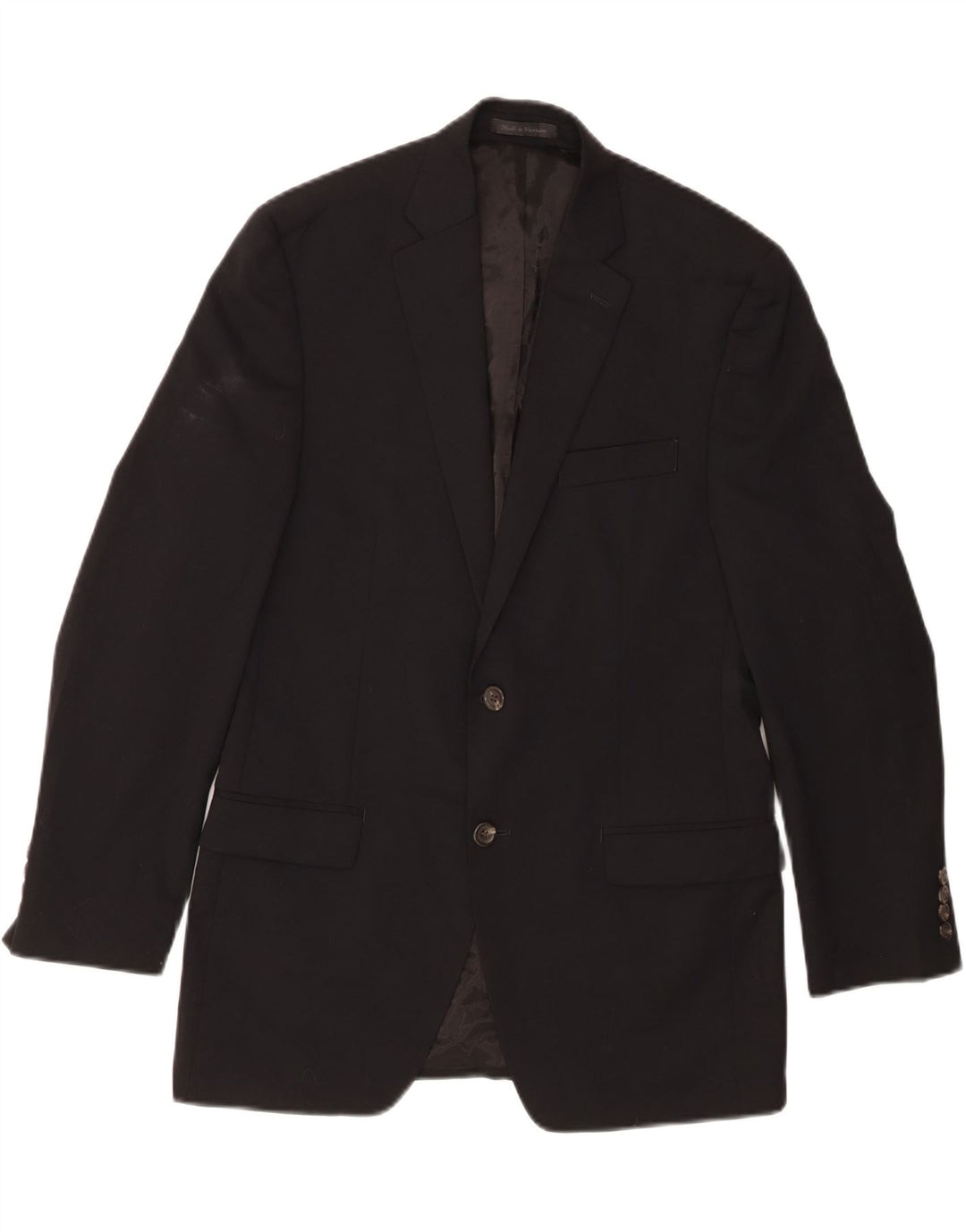 CHAPS Mens 2 Button Blazer Jacket UK 38 Medium Black Wool