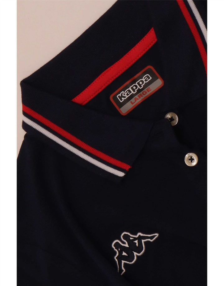 Kappa γυναικείο μπλουζάκι πόλο UK 14 Large Navy Blue