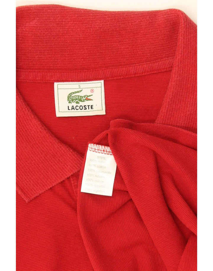 Ανδρικό πουκάμισο πόλο Lacoste, μέγεθος 5, μεγάλο κόκκινο βαμβακερό