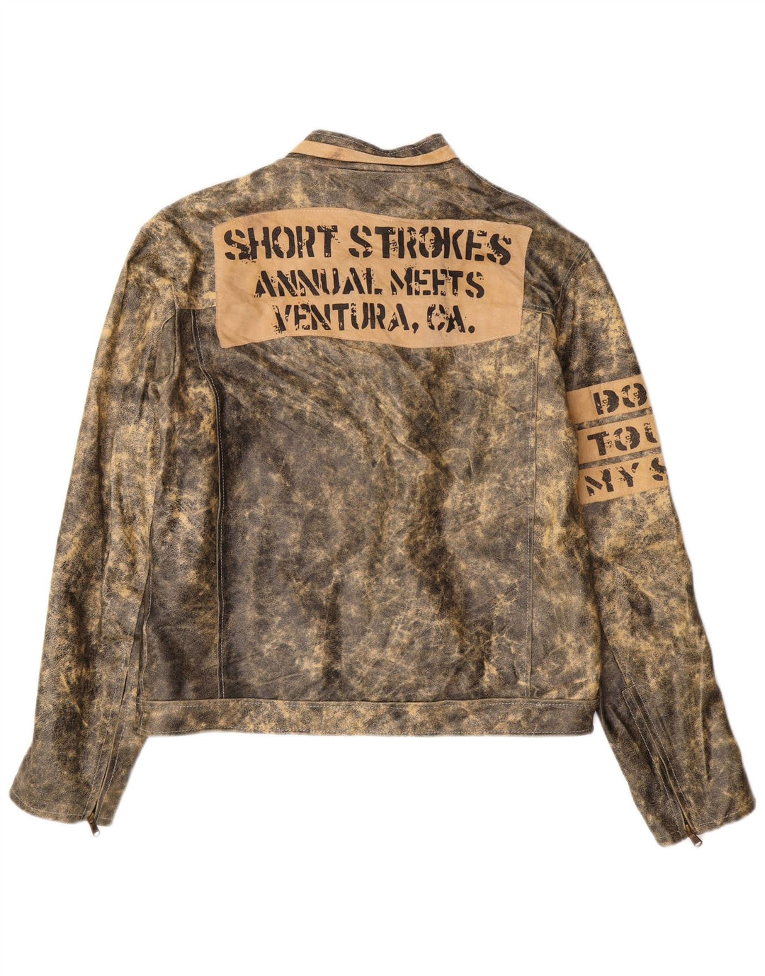 Ανδρικό δερμάτινο τζάκετ Bata Graphic IT 52 XL Γκρι Δερμάτινο