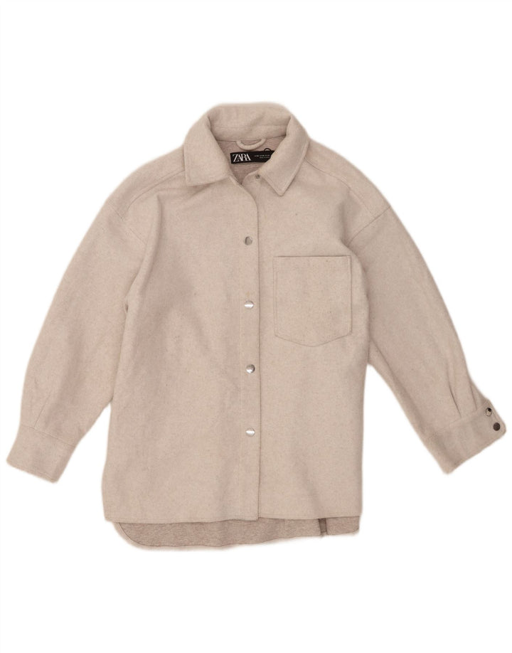 Zara Γυναικείο Μπουφάν UK 6 XS Beige Polyester
