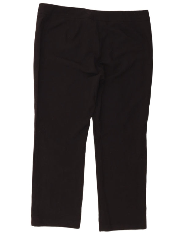 Marks & Spencer Γυναικείο ίσιο casual παντελόνι UK 20 2XL W42 L29 μαύρο