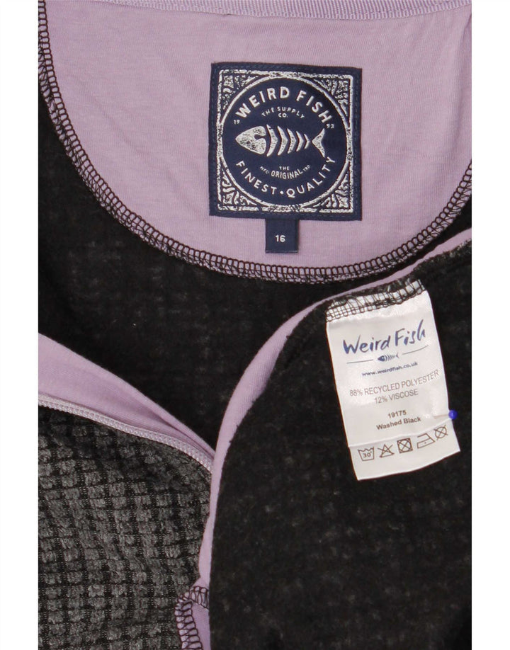 Weird Fish Γυναικείο Fleece Jacket UK 16 Large Grey Polyester