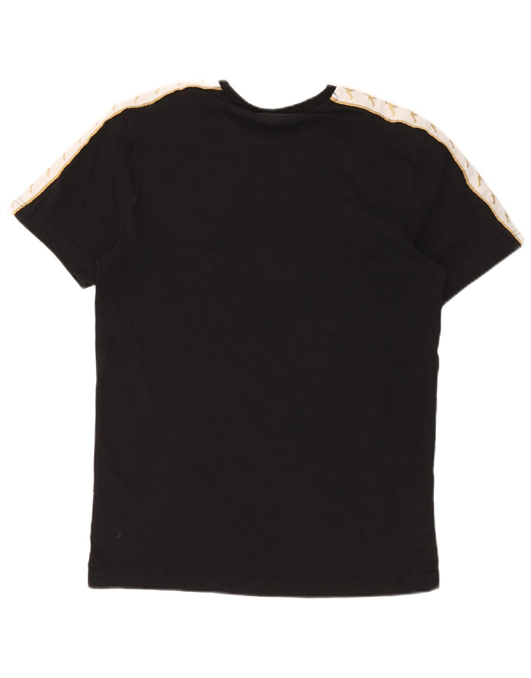 Ανδρικό γραφικό T-Shirt KAPPA Top Medium Black Colorblock Βαμβακερό