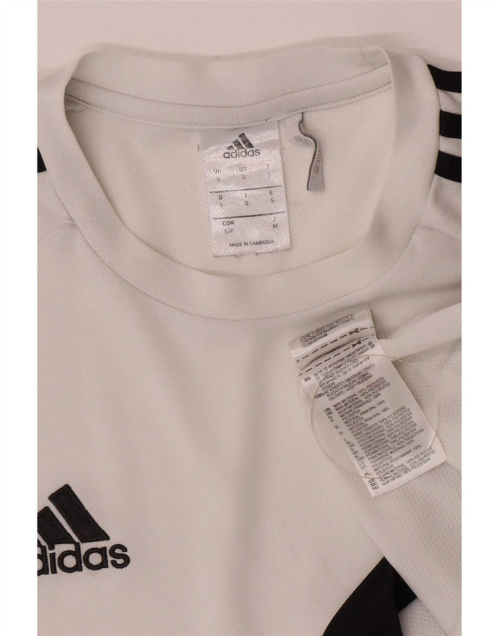 Adidas Ανδρικό T-Shirt Climalite Top Small White Colourblock Polyester