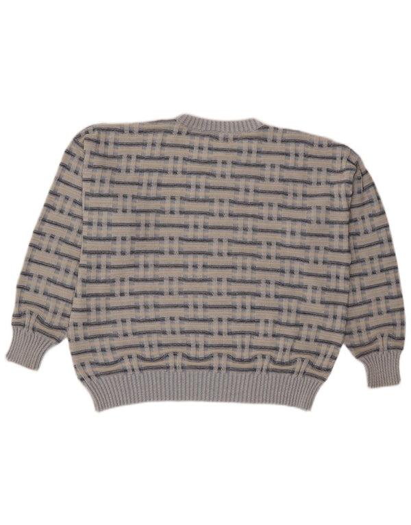 Ανδρικό πουλόβερ Angelo Litrico Crew Neck Jumper XL Μπλε ριγέ ακρυλικό